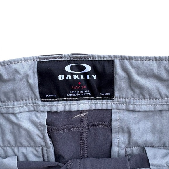 Men’s Grey Oakley Skull Golf Pants 34W 32.5L - Picture 3 of 8